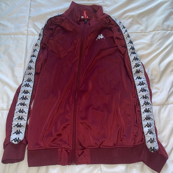 Kappa Burgundy Zip-Up Jacket - Picture 2 of 5